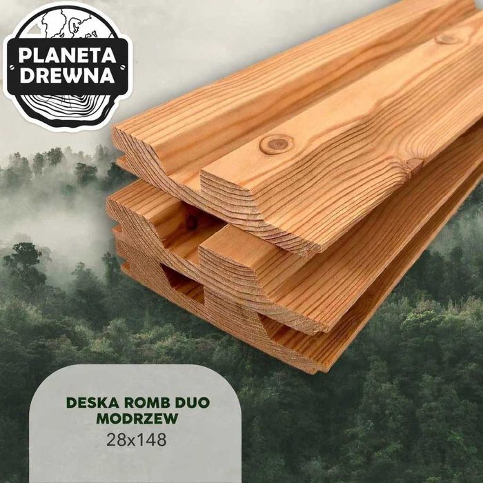 Deska romb duo Modrzew/Świerk PRODUCENT