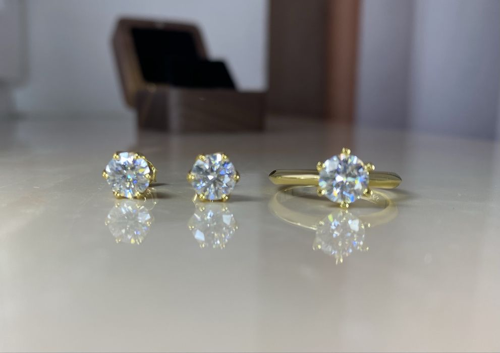Муасаніт конкурент діамантів білі муасаніти 0.3-2 ct муассанит
