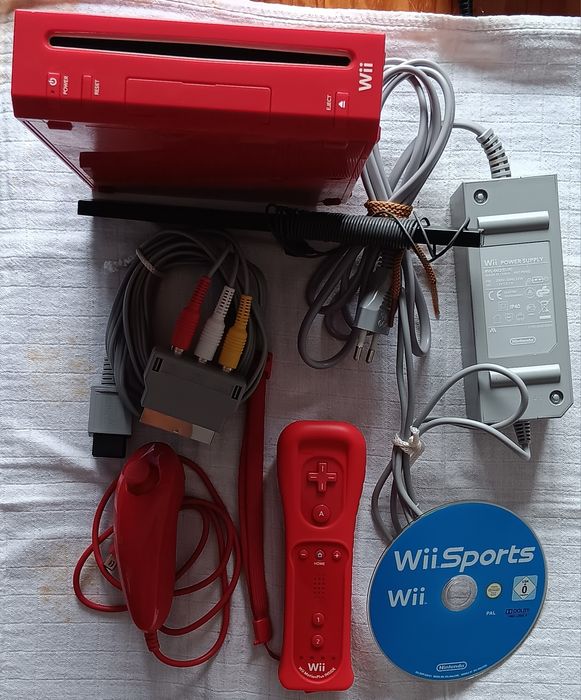 Conjunto Edição Vermelha Nintendo Wii