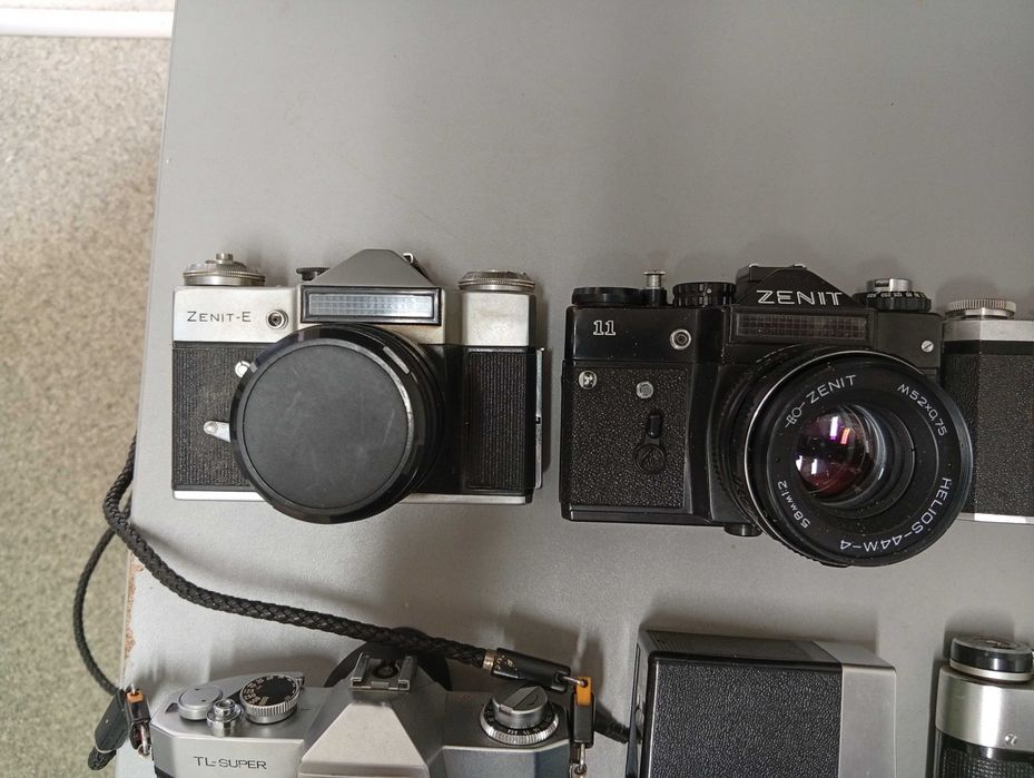 Aparaty fotograficzne lustrzanki Yashica, Zenit E, Zenit 11, Practica i inne