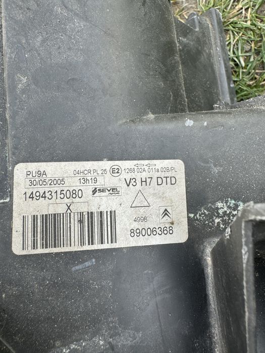 Фари Citroen C8 Пасат В 5