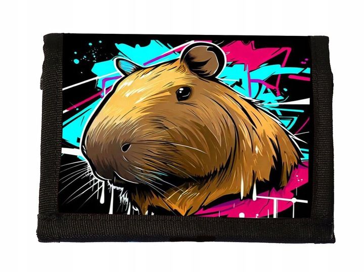 Portfel Kapibara Capybara Portfelik Materiałowy Młodzież Dziecięcy