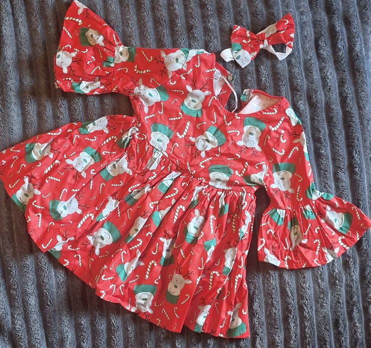 Новорічна святкова сукня дитяча 80 розмір