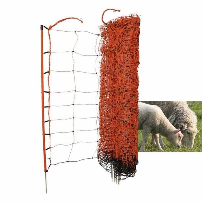 Siatka dla owiec elektryczna OviNet 50m, 90 cm, poj szpic pomarańczowy
