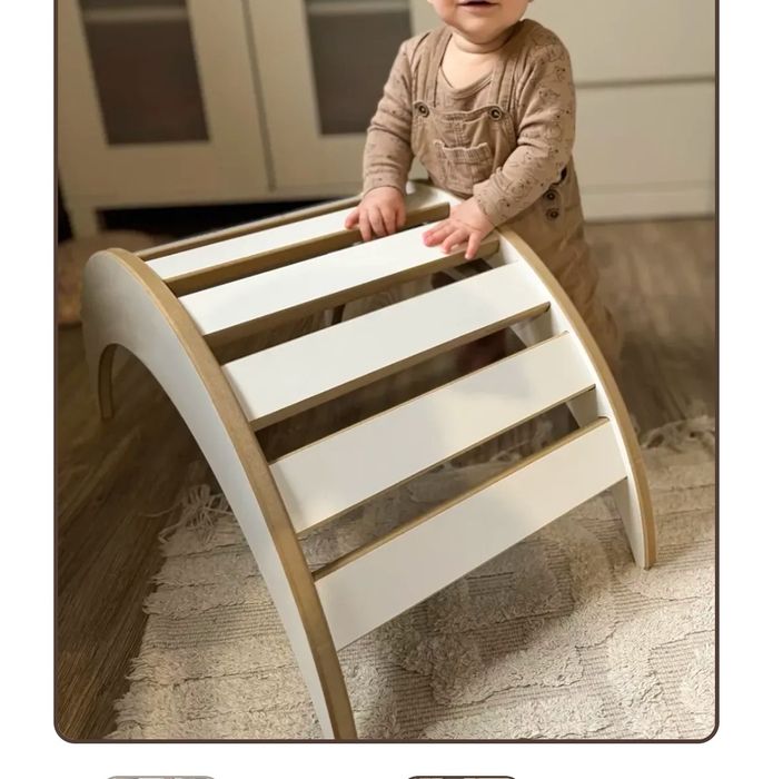 Nowy bujak Lunekids ze zjeżdżalnia. LuneRocker S small , Montessori