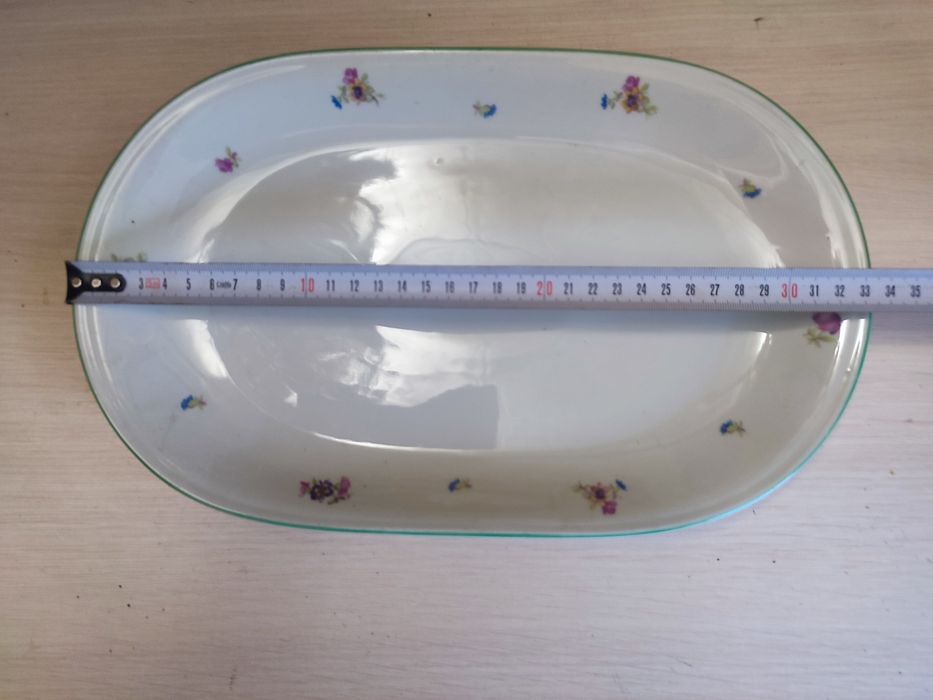 Duży półmisek porcelanowy Karolina w kwiaty PRL