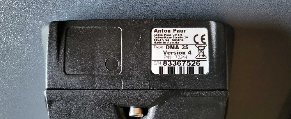Medidor de Densidade Anton Paar DMA 35 V4 (P/N 172244) – Portátil