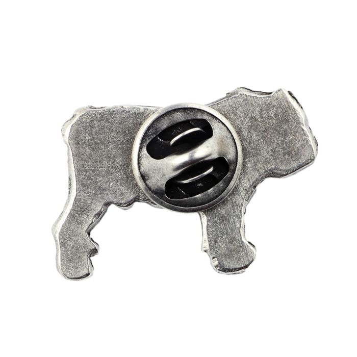 Buldog angielski pin posrebrzony w pudełku Art-Dog