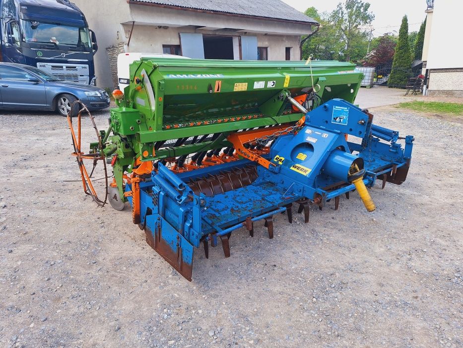 Agregat uprawowo-siewny 3m talerzowy Amazone  Rabe Werk  brona wirowa stan bdb nie Kuhn Lemken