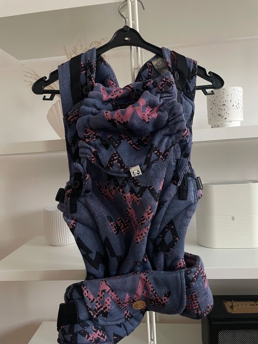 Nosidło lennylamb różow wzór wawa lennyupgrade granatowe