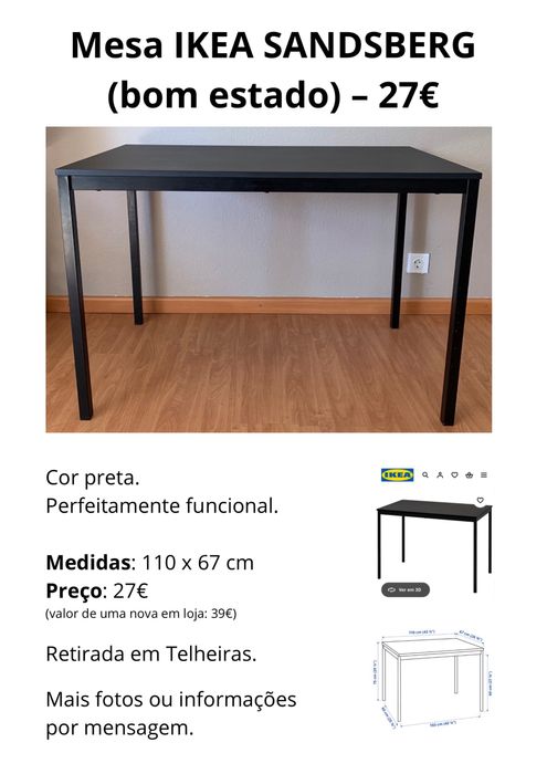 Mesa Ikea Sandsberg