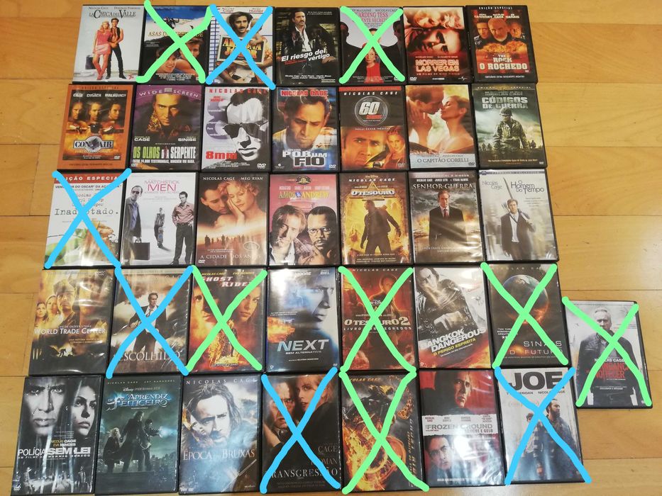 Venda de Filmes - Ator/Atriz - N a R