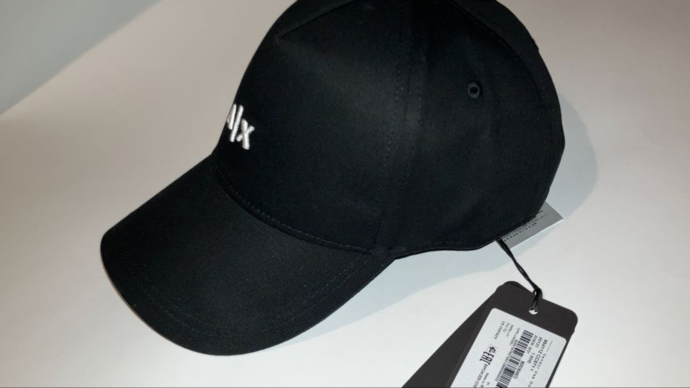 Кепка Armani Exchange колір чорний ОРИГИНАЛ ‼️