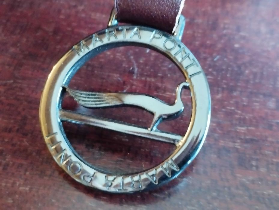 Carteira de senhora em pele castanha Marta Ponti