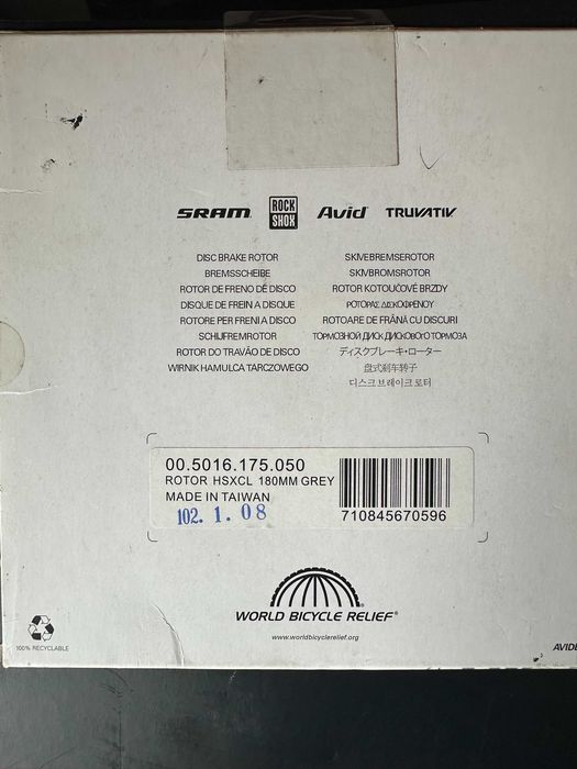 Sram/Avid Discos travão