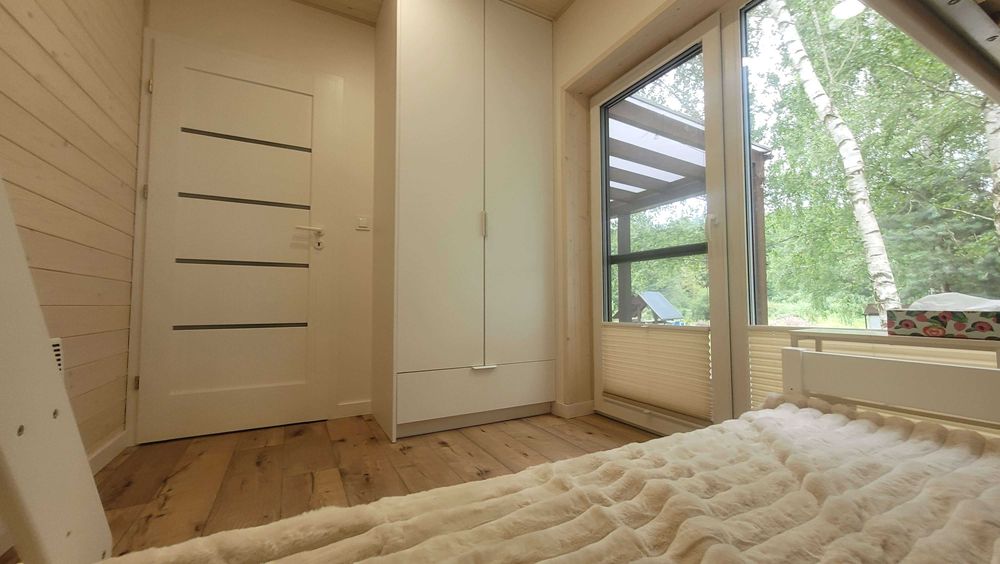 Domek Sauna Jacuzzi Mini-Golf Tyrolka Hamak Wkra linia brzegowa, plaża