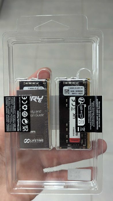 Оперативна пам'ять DDR4 16GB 3200 MHz Kingston Fury(KF432S20IBK2/16)