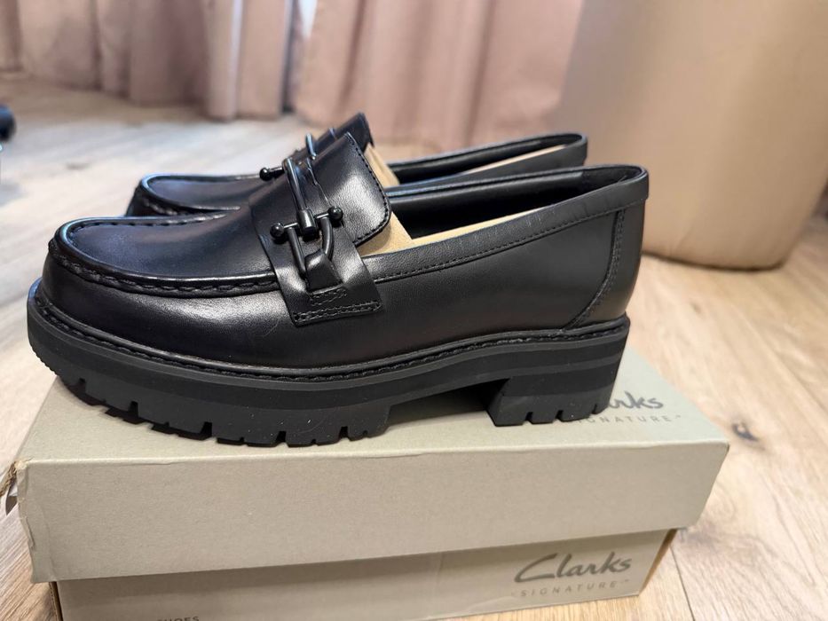 Нові шкіряні лофери Clarks Orianna Bit (37р / 23 см) Оригінал