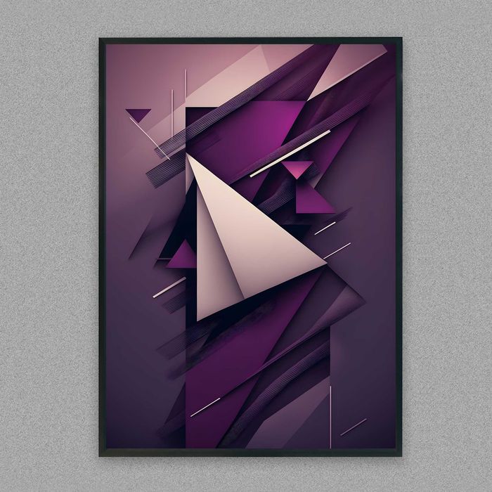 plakat abstrakcja 3d, plakat obraz do pokoju trójwymiarowa abstrakcja