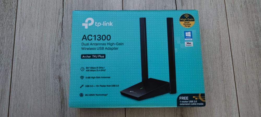 TP-LINK Karta sieciowa Archer T4U Plus USB AC1300