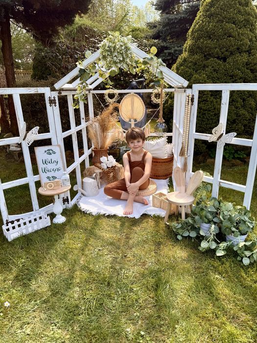 Szklarnia, altanka do sesji