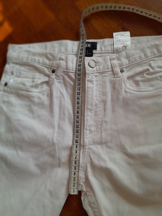 H&M Spodnie Jeans białe r. 29