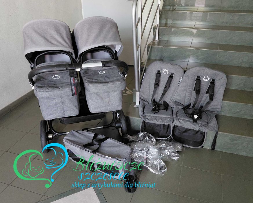 Bugaboo Donkey Twin 3 z fotelikami Cybex KOMIS