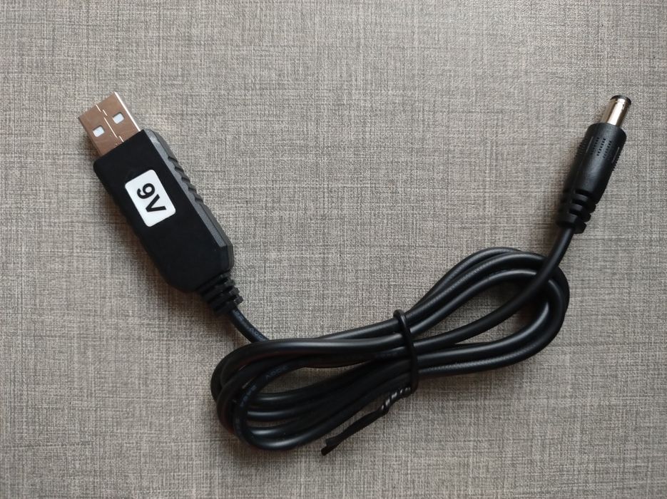Кабель для роутера USB 9V для питания от павербанка