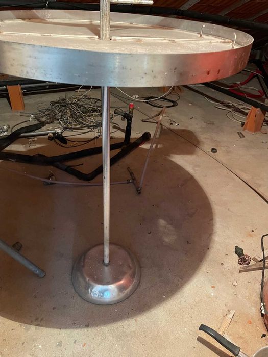 Poleiro para papagaio aço inox com pé