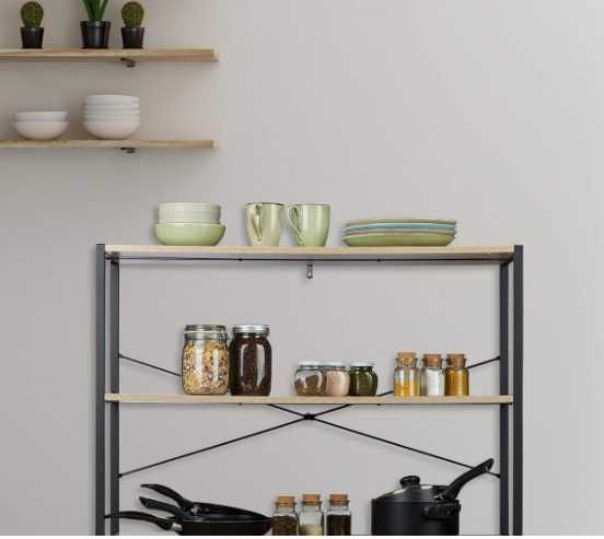 półka na książki szafka do kuchni półki regał relaxdayas