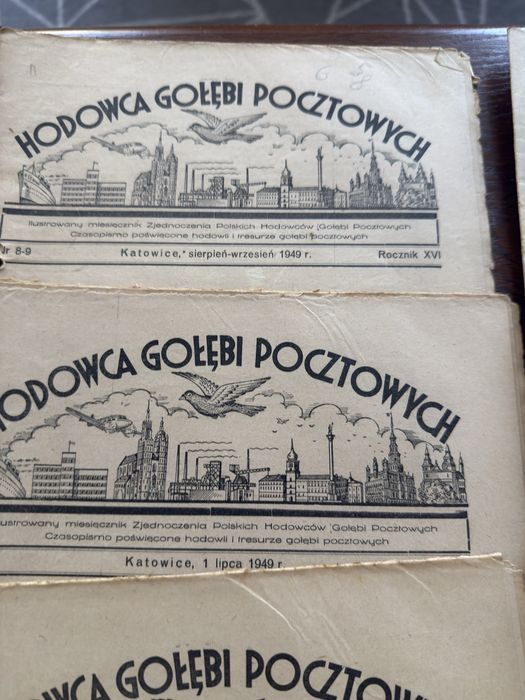 miesięcznik Hodowca Gołębi Pocztowych 1949r.