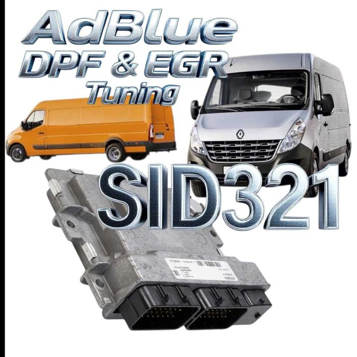 SID321 AdBlue DPF Chiptuning Renault Nissan Opel Dacia