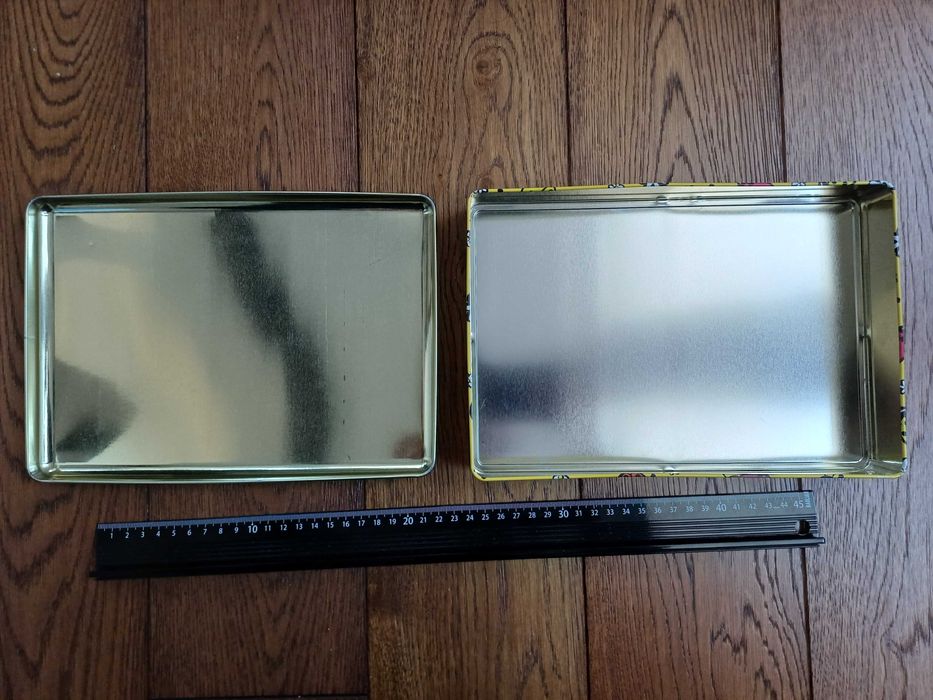 Pudełko metalowe prostokątne 25,5 X 17,5 X 4,5 cm