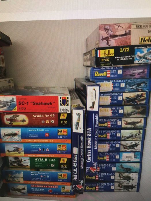 53 Modelos de Aviões/Kits. Escala 1/72. IIGM - vendo em bloco ou a unidade