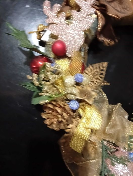 Wianek na drzwi boże narodzenie święta wieniec