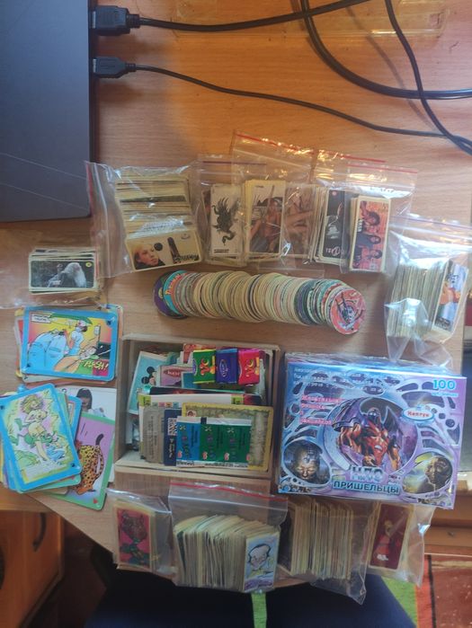 Наклейки от жвачек и другое