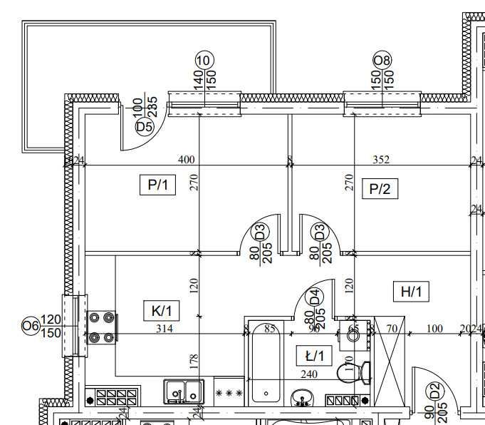 Opinogórska Premium - 41,37 m2 - 2 pokoje