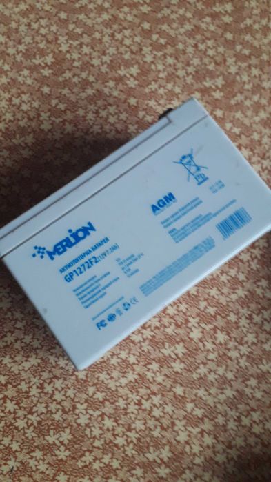 Аккумулятор AGM 12В 7.2Ачас NPP NP12-7.2 (CSB GP1272 RBC2)