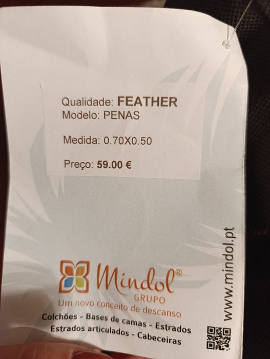Almofada de penas - Nova