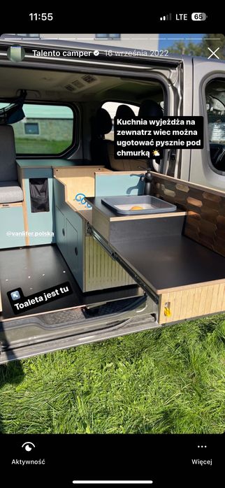 Zabudowa campervan (Talento , trafic , primaster long)