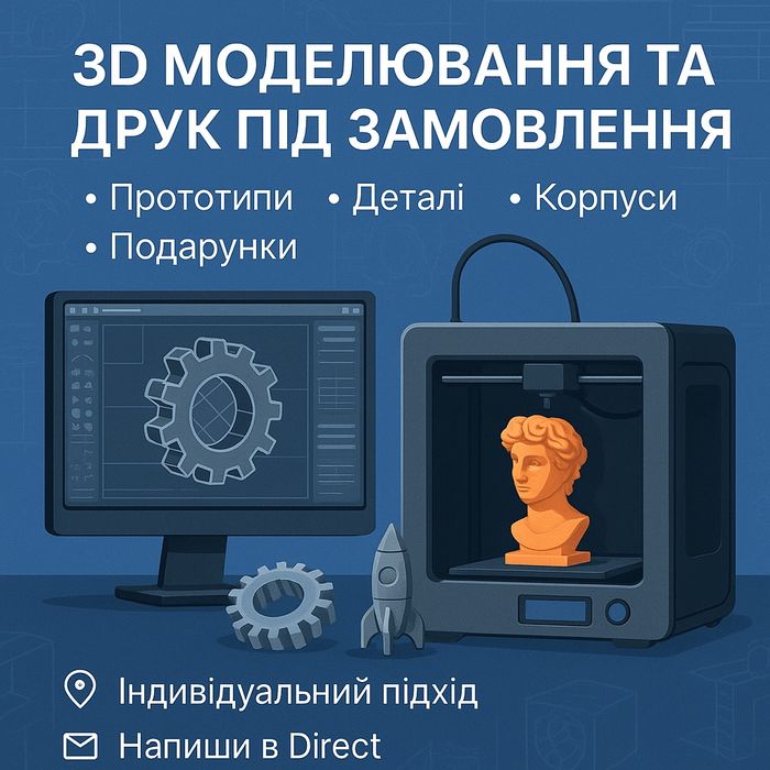 3D-друк і розробка в Ужгороді — точні деталі та індивідуальні рішення