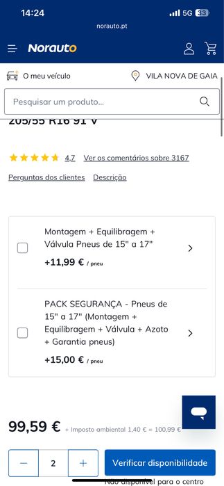 Pneu Michelin 205/55-16