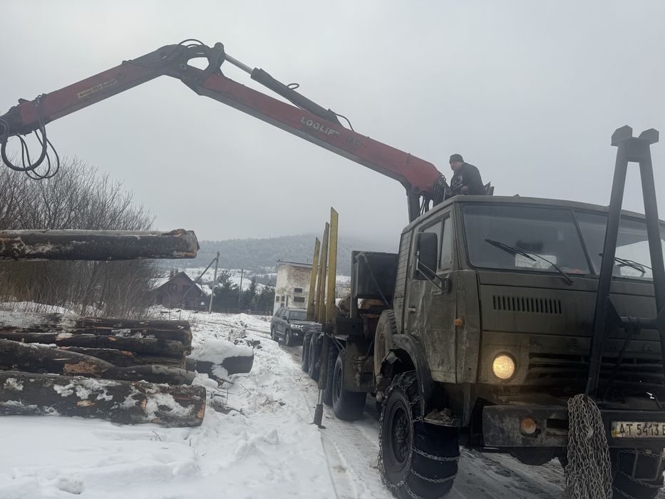 КамАЗ 4310 з маніпулятором(loglift130) лісовоз+причеп розпуск 6х6