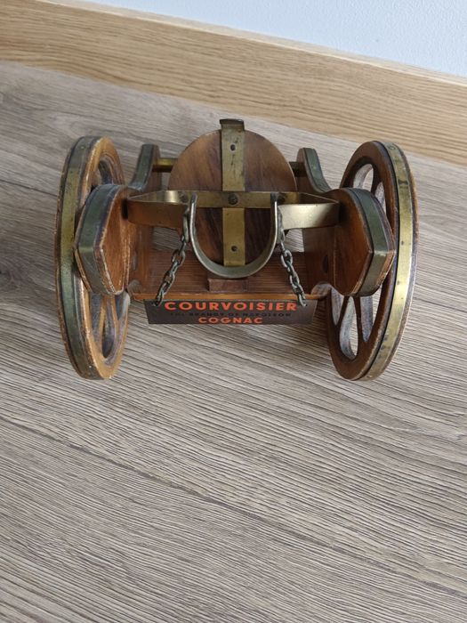 Zabytkowa francuska karafka Napoleon, uchwyt na butelkę koniaku
