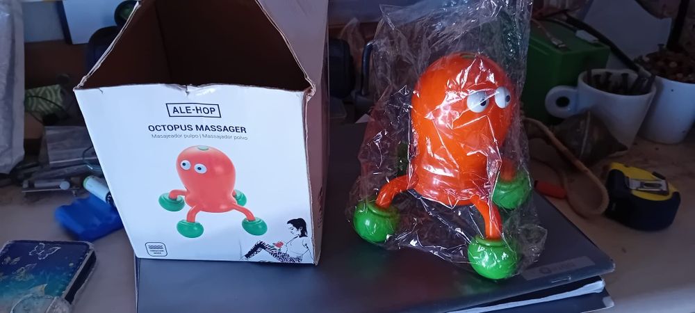 Massajador manual polvo novo a pilhas