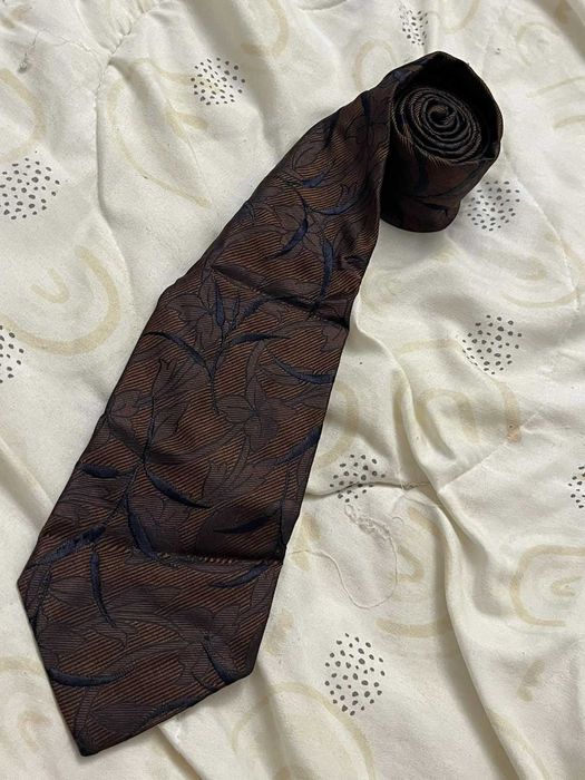 Elegancki krawat Breuninger – Jedwab i wiskoza – Made in Italy