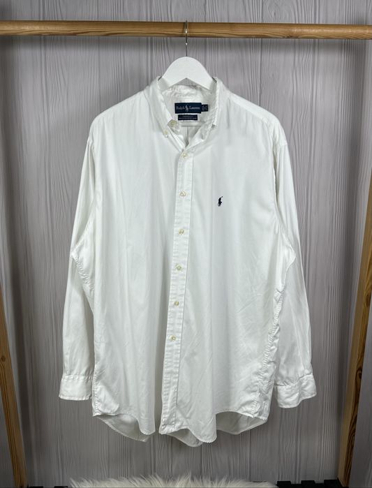 Polo Ralph Lauren Yarmouth Oxford Cotton білосніжна сорочка Оригінал