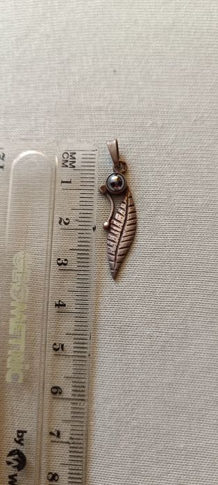 Retro srebrna zawieszka z hematytem