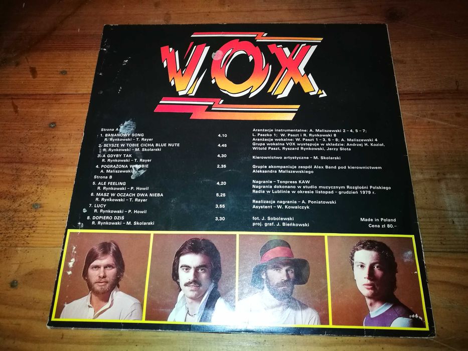 VOX   (POP Polaco)- Vox LP