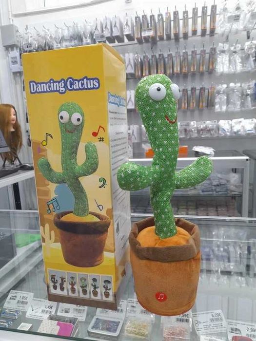 Brinquedo Cacto Dançante e Imitador de Voz